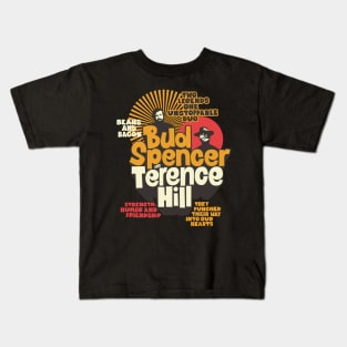 Nostalgic Tribute to Bud Spencer and Terence Hill - Iconic Duo Illustration Kids T-Shirt